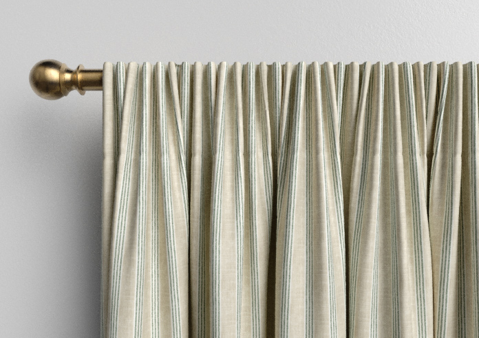 Emily Bond George Stripe Print, Fern - Made to Measure Curtains - Image 9